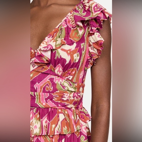 Love the Label Salome Metallic Dress Marrakech Pink Print - Picture 5 of 8